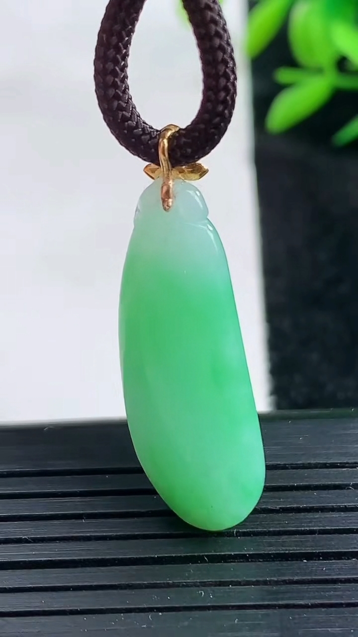 天然A货翡翠福瓜吊坠尺寸31.7-10.8-8.7重量:5.42g
3月25日