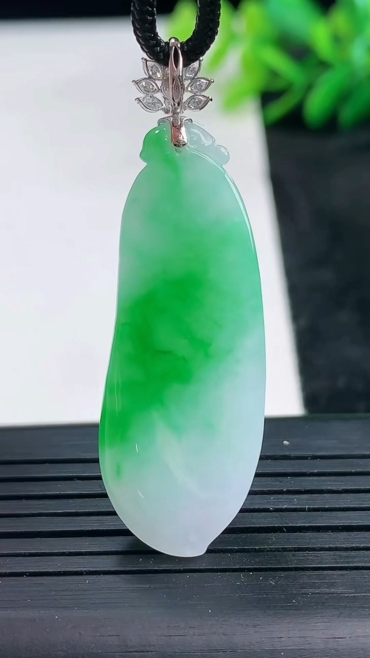 天然A货翡翠福瓜吊坠尺寸41.8-15-8.3重量:8.28g
3月25日