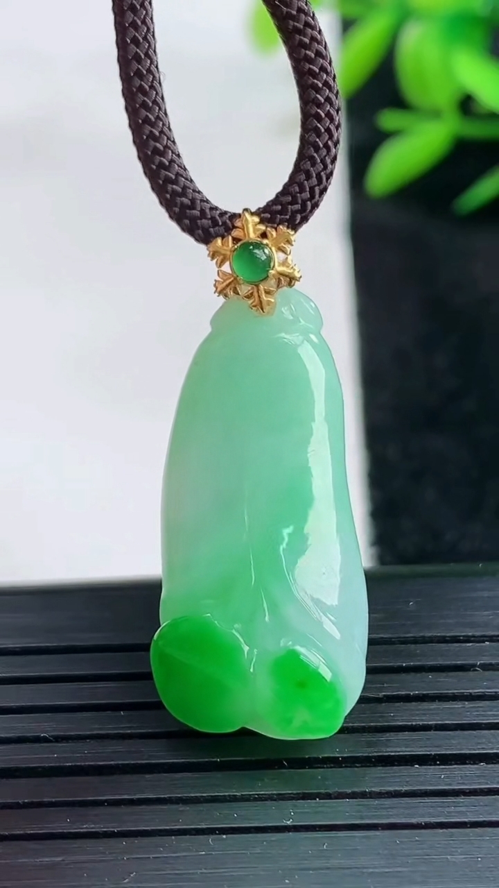 天然A货翡翠玉兰花吊坠尺寸28.5-12.8-8.1重量:5.07g
3月25日