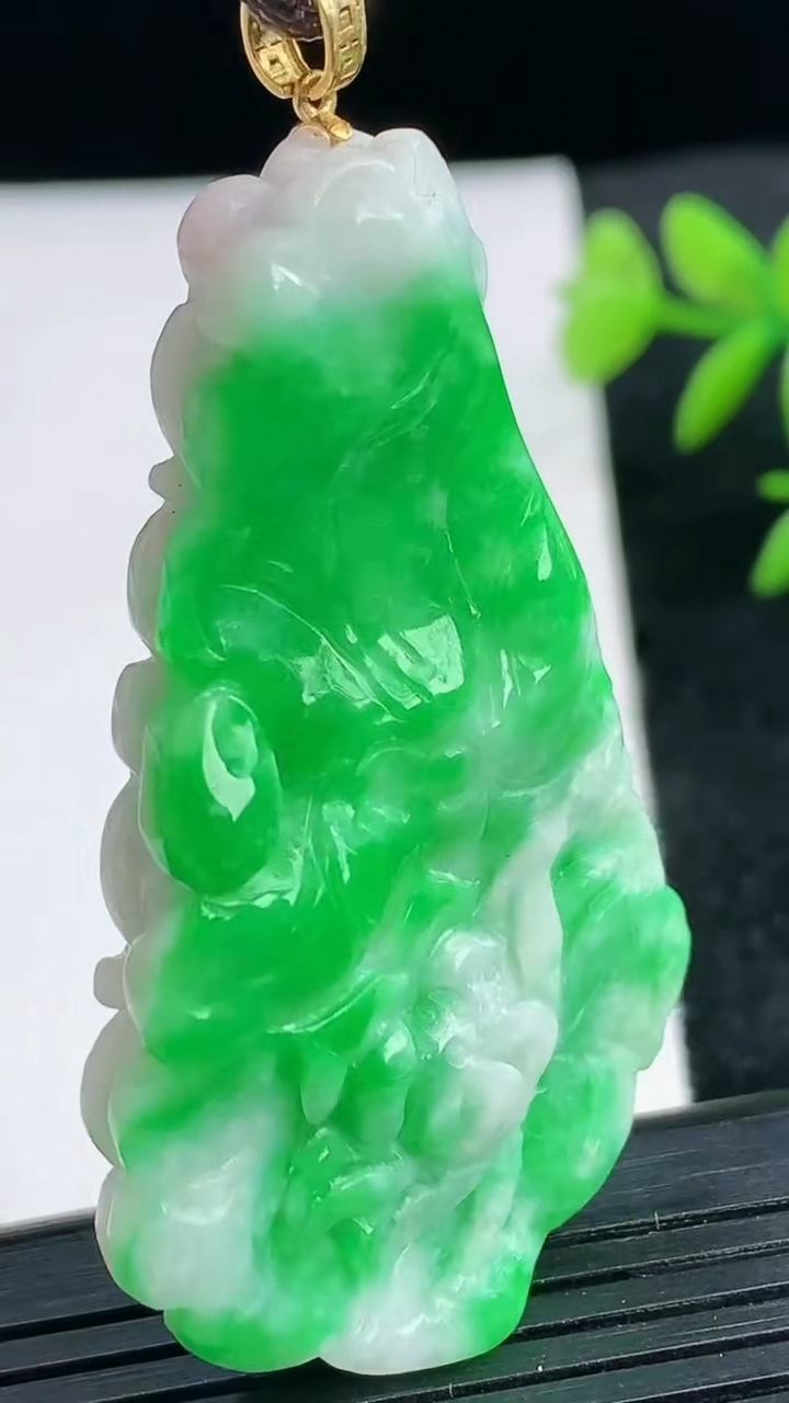 天然A货翡翠和和美美 荷花吊坠尺寸53.4-33-8.7重量:21.47g
3月25日