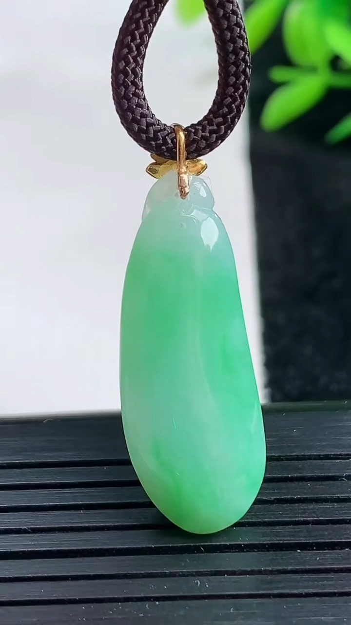 天然A货翡翠福瓜吊坠尺寸31.7-10.8-8.7重量:5.42g
3月25日