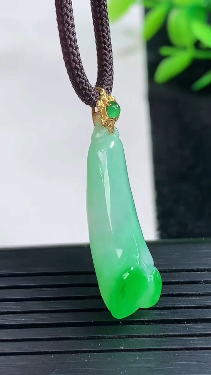 天然A货翡翠玉兰花吊坠尺寸28.5-12.8-8.1重量:5.07g
3月25日