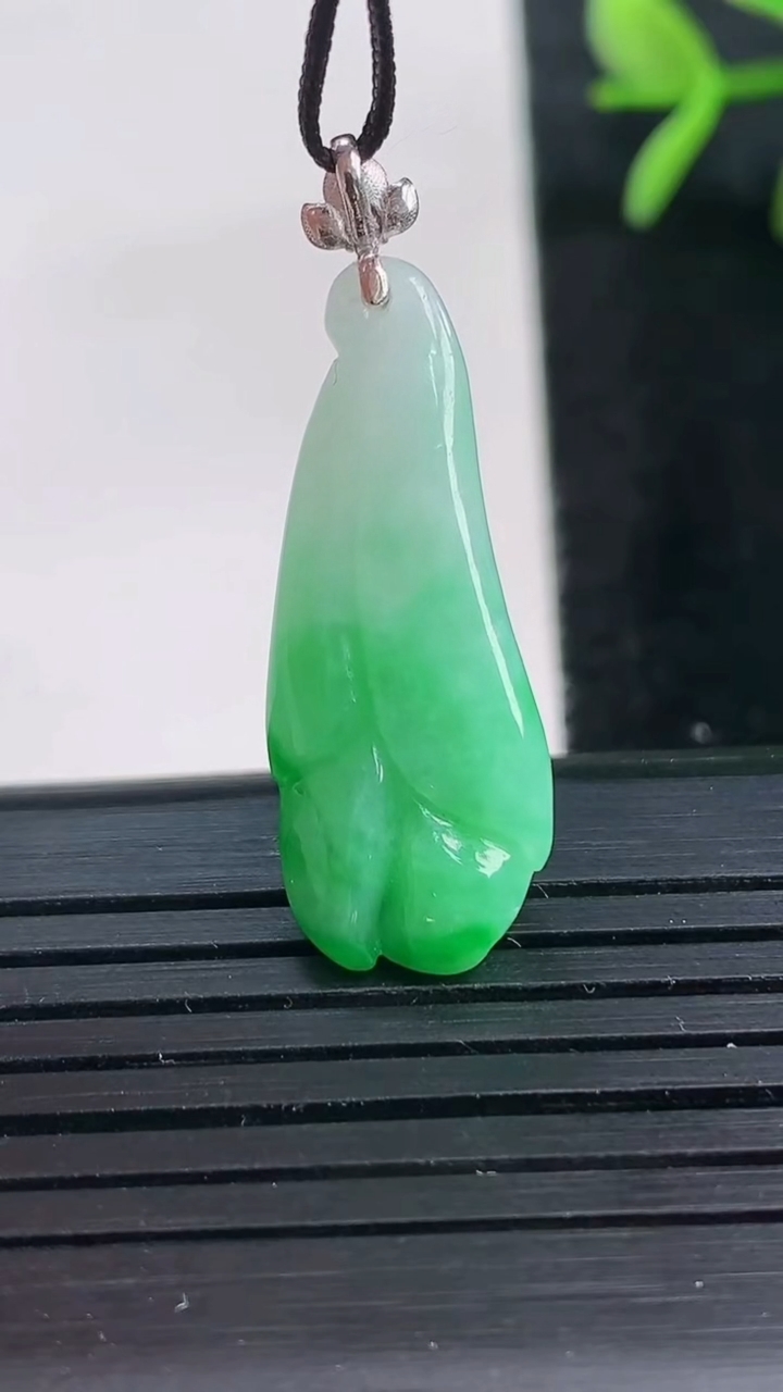 天然A货翡翠玉兰花吊坠尺寸28.7-10.8-6.1重量:3.33g
3月27日