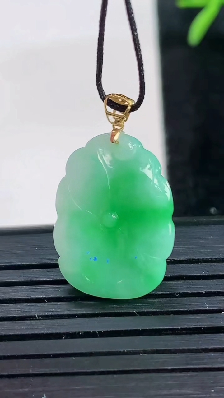 天然A货翡翠荷叶吊坠尺寸19.8-14.6-4.1重量:2.77g
3月27日
