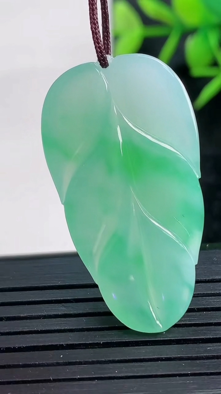 天然A货翡翠金枝玉叶 叶子吊坠尺寸36.4-20-4.9重量:6.98g
3月28日