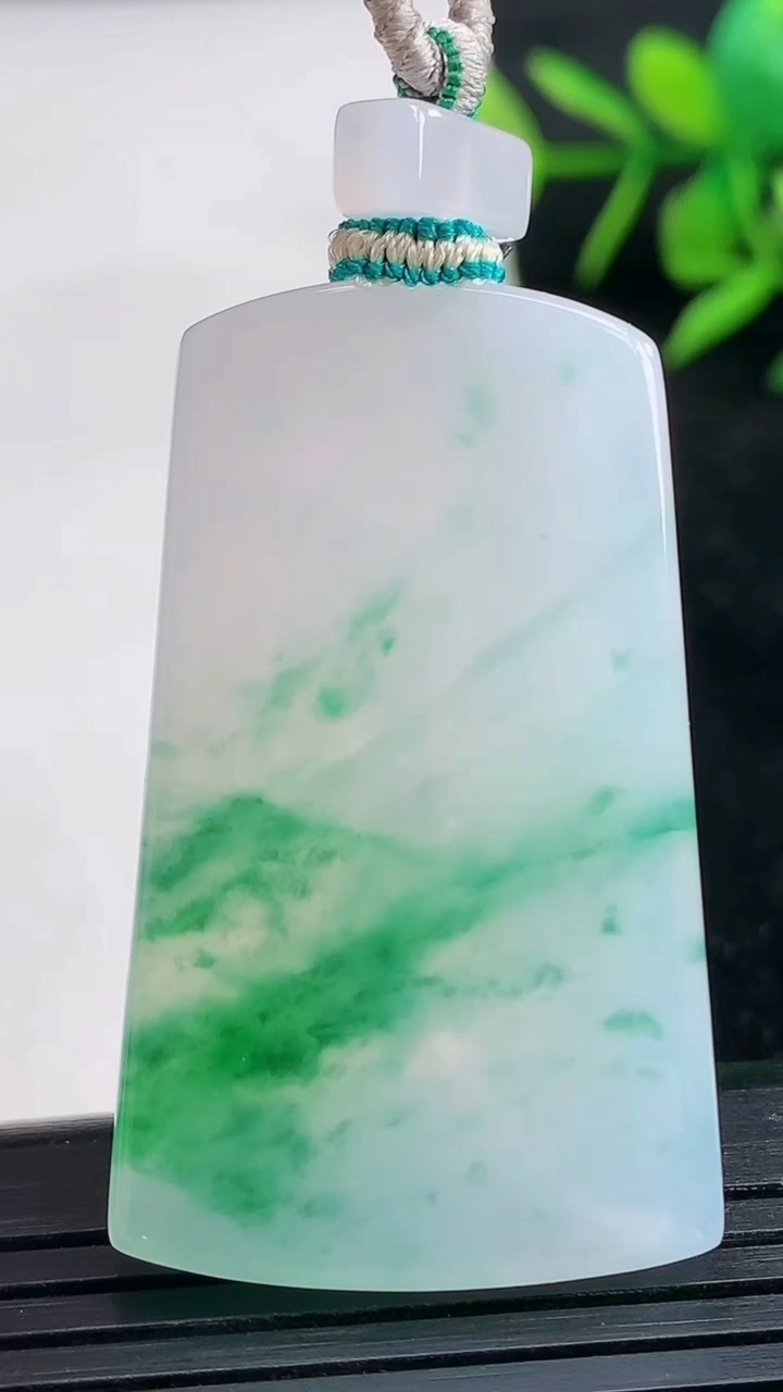 天然A货翡翠种飘花无事牌吊坠尺寸41.6-26.1-4.6重量:17.78g
3月28日