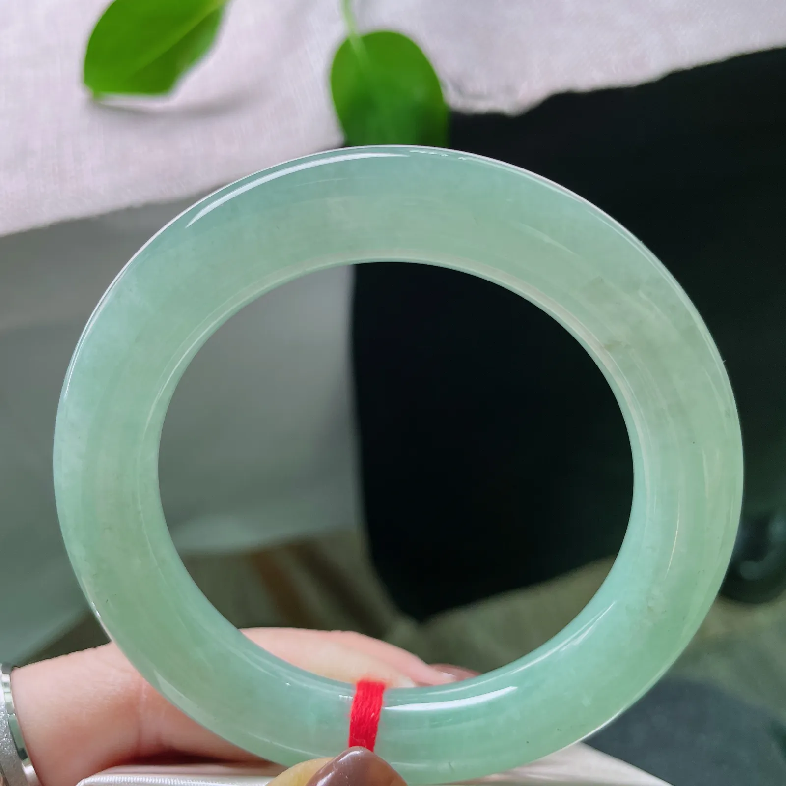 56.1/11.3，满绿圆条，雍容华贵，圆圆满满，和和美美，极具东方韵味。