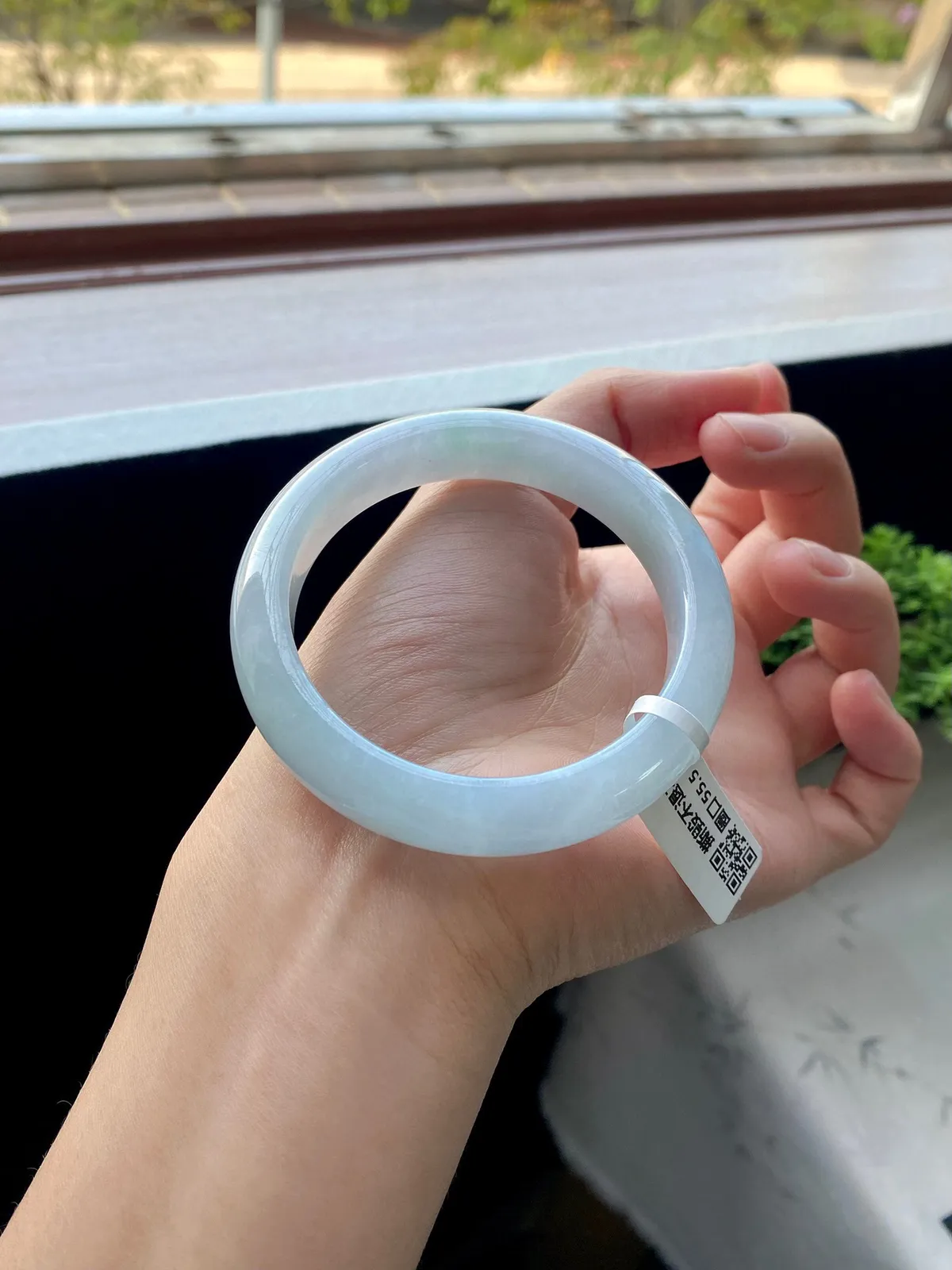 晴蓝底正圈成品（棉纹不显不扣）

⭕️55.5-12.2-8.7