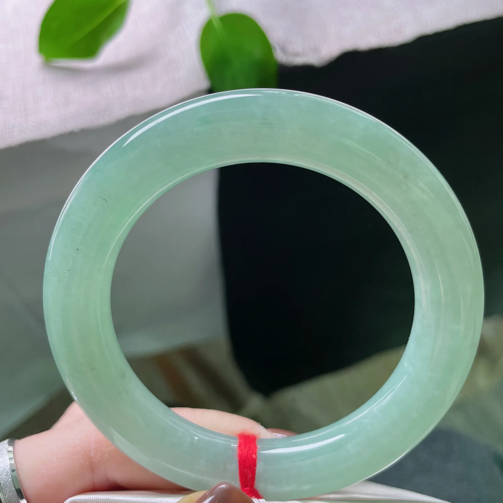 56.1/11.3，满绿圆条，雍容华贵，圆圆满满，和和美美，极具东方韵味。