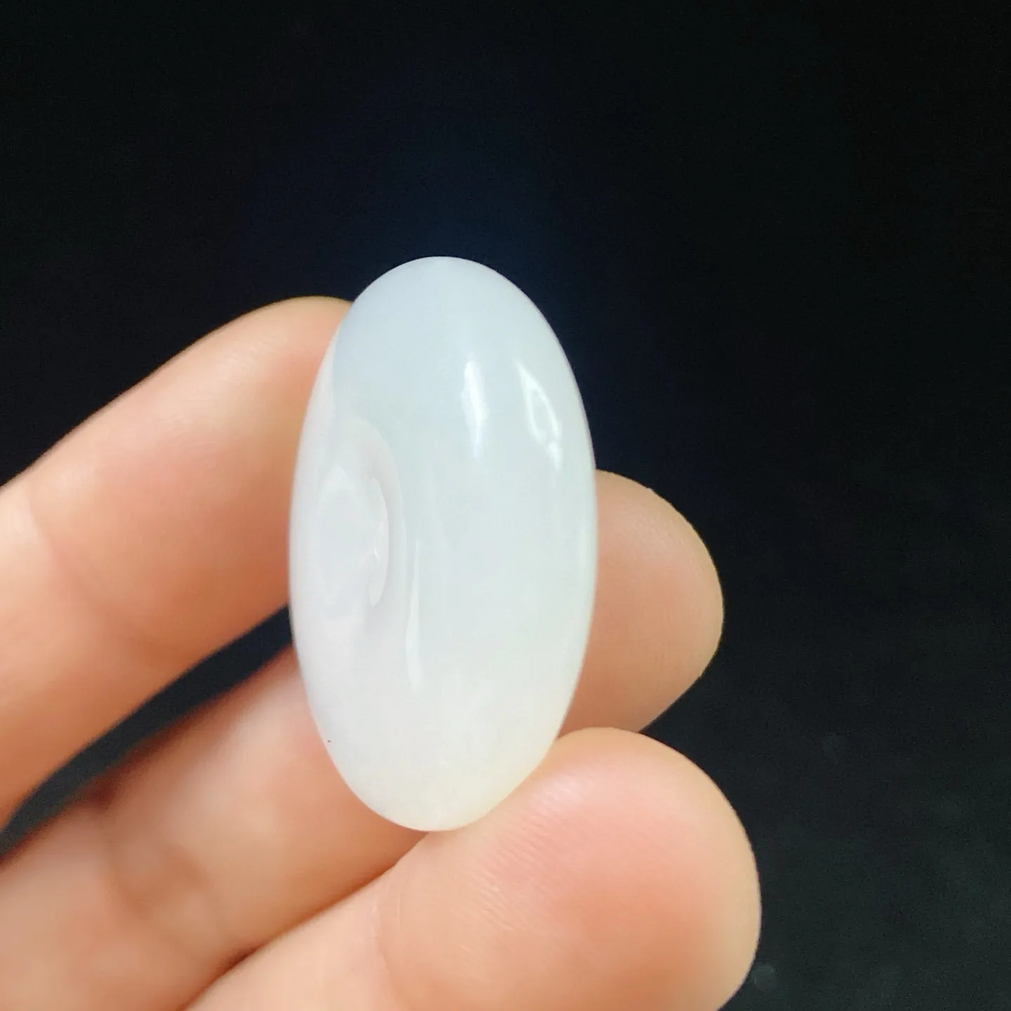 和田玉羊脂白玉平安扣挂件 尺寸31无裂无杂料子细腻