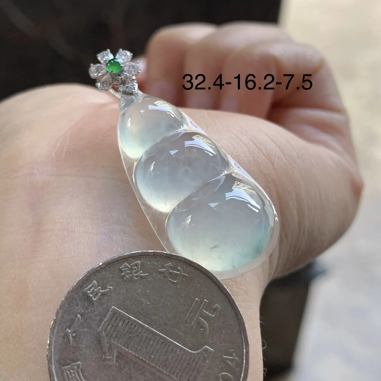 金扣冰种豆子^_^透亮 饱满