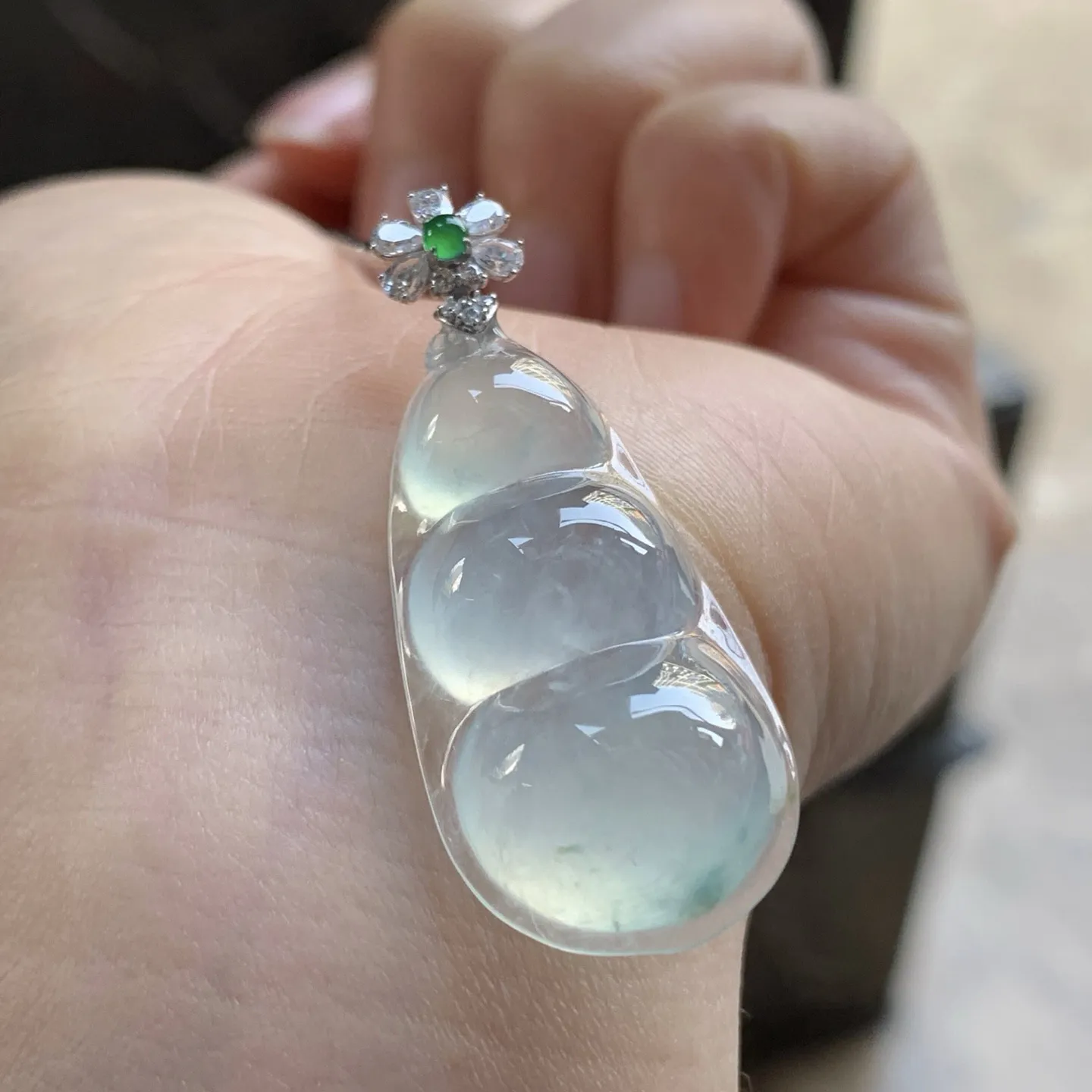 金扣冰种豆子^_^透亮 饱满