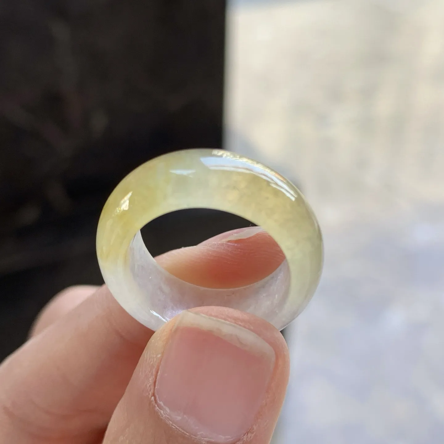 冰黄戒指一套^_^冰透 水润