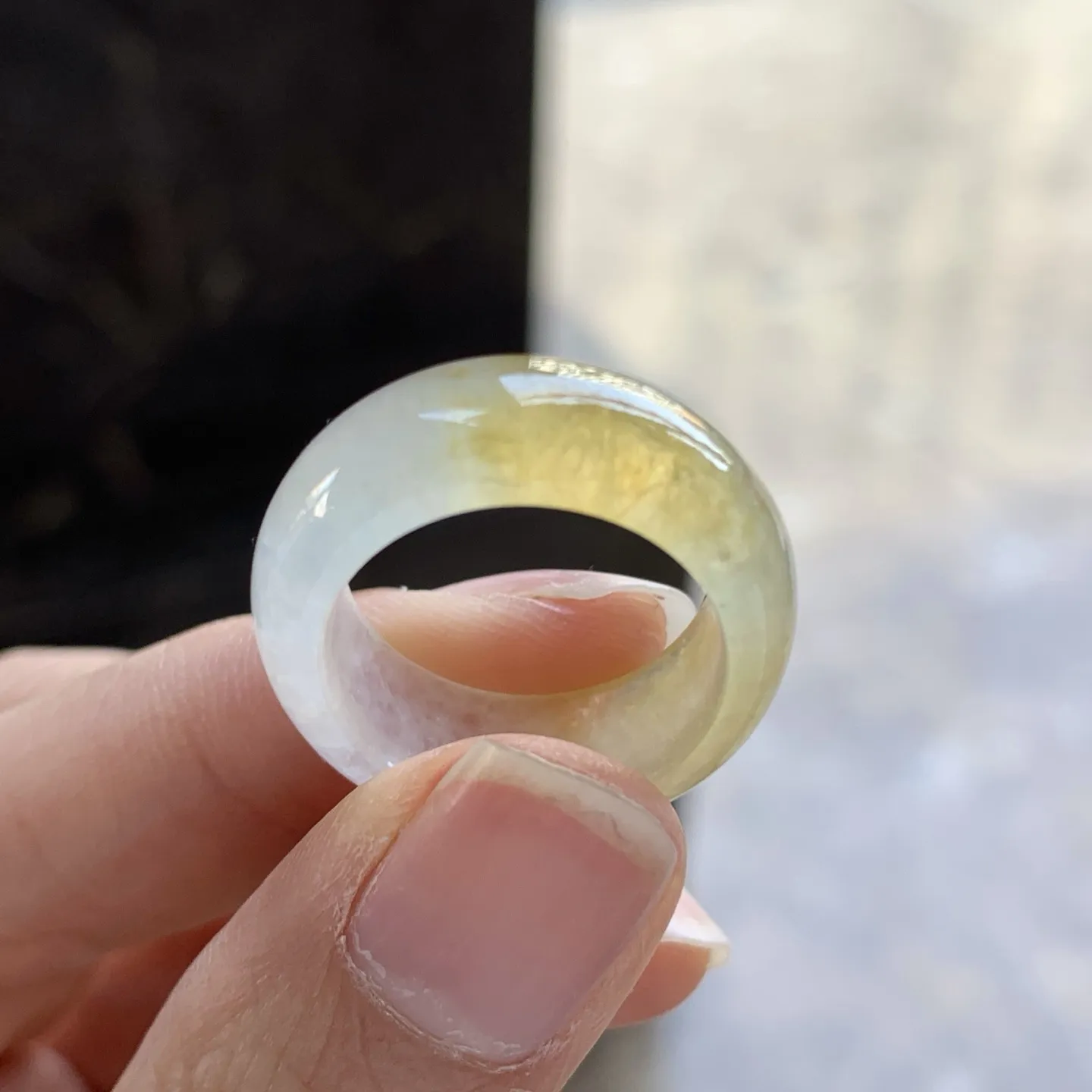 冰黄戒指一套^_^冰透 水润