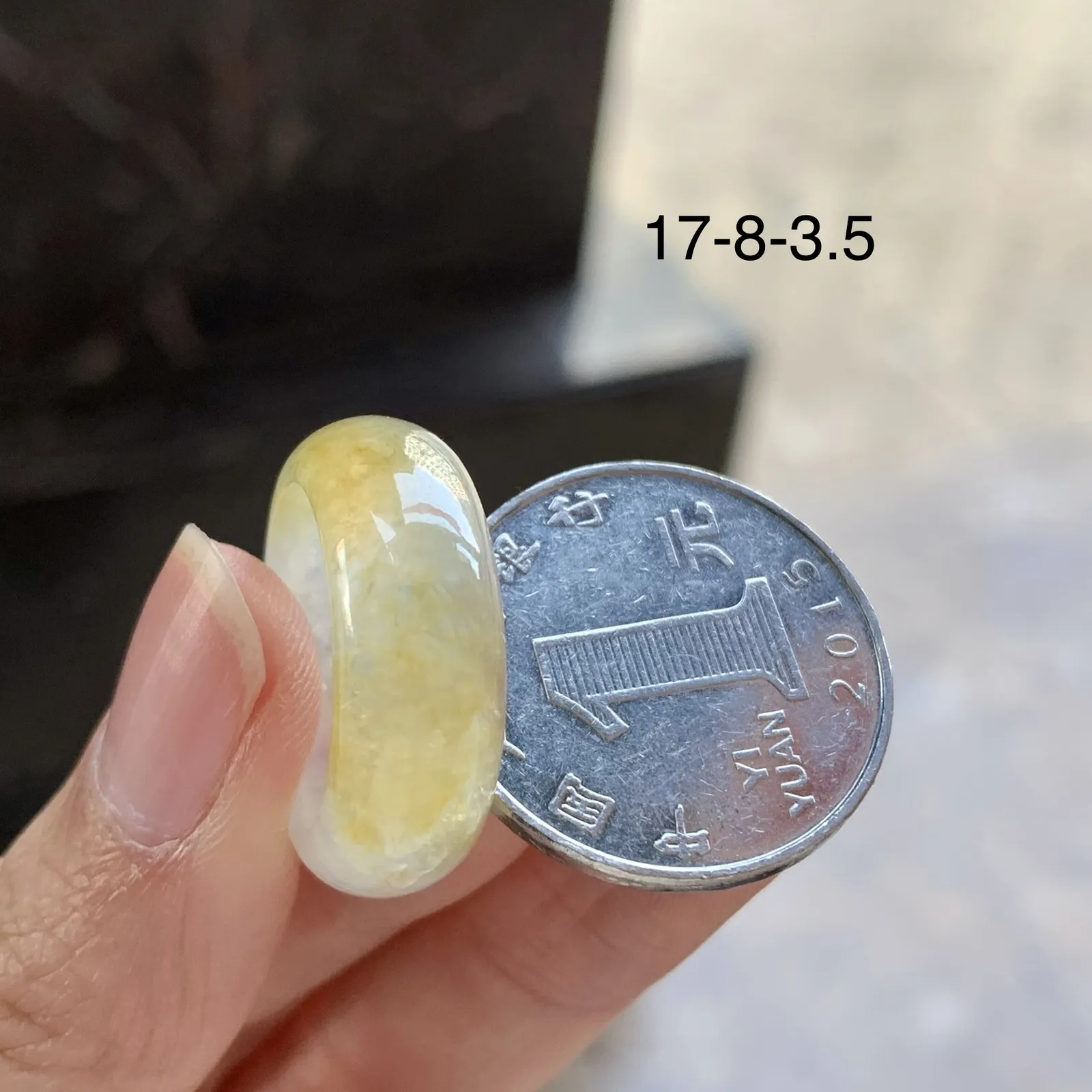 冰黄戒指一套^_^冰透 水润