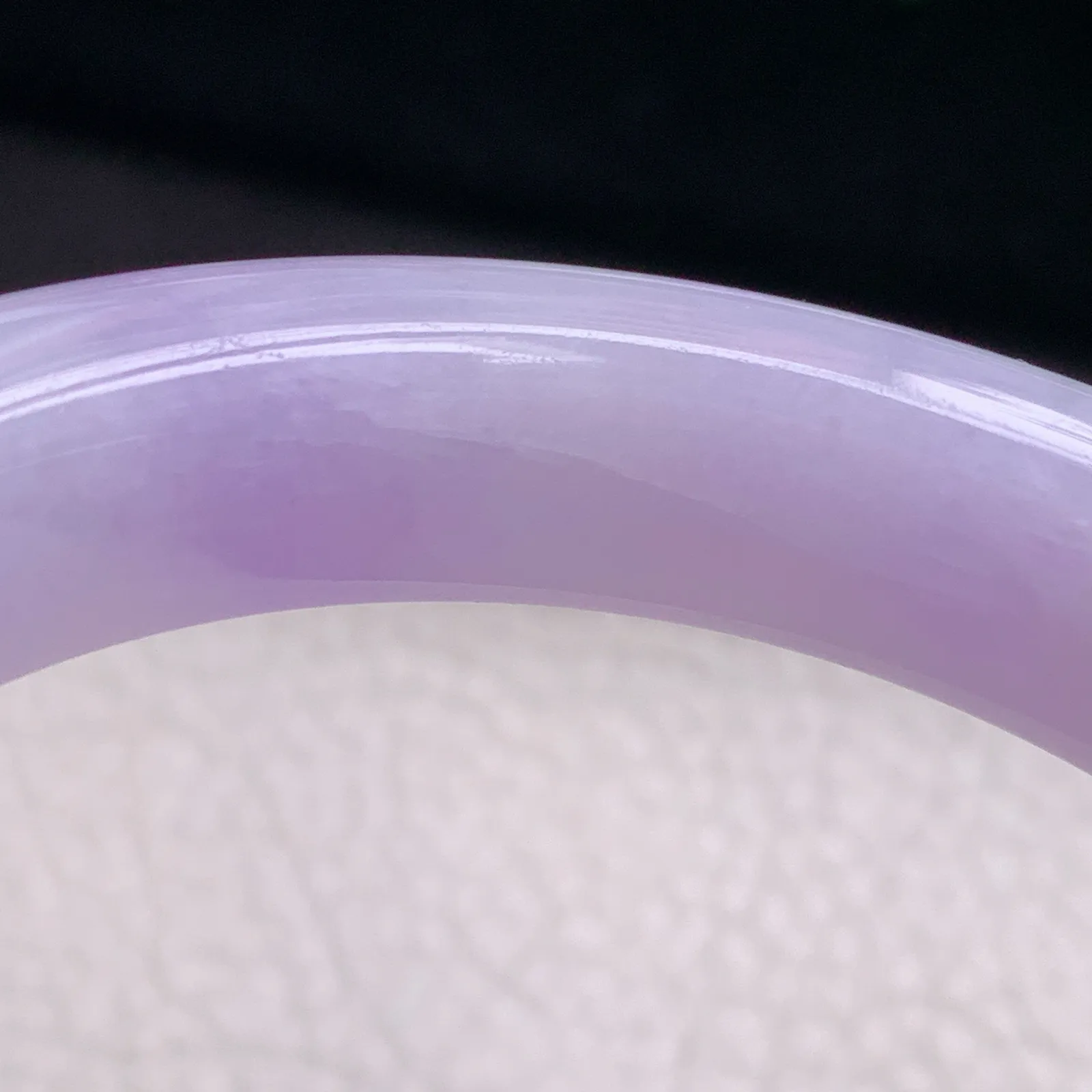 faa梦幻款55*11.5*10平安镯 天然缅甸翡翠A货水润紫罗兰宽边玉手环