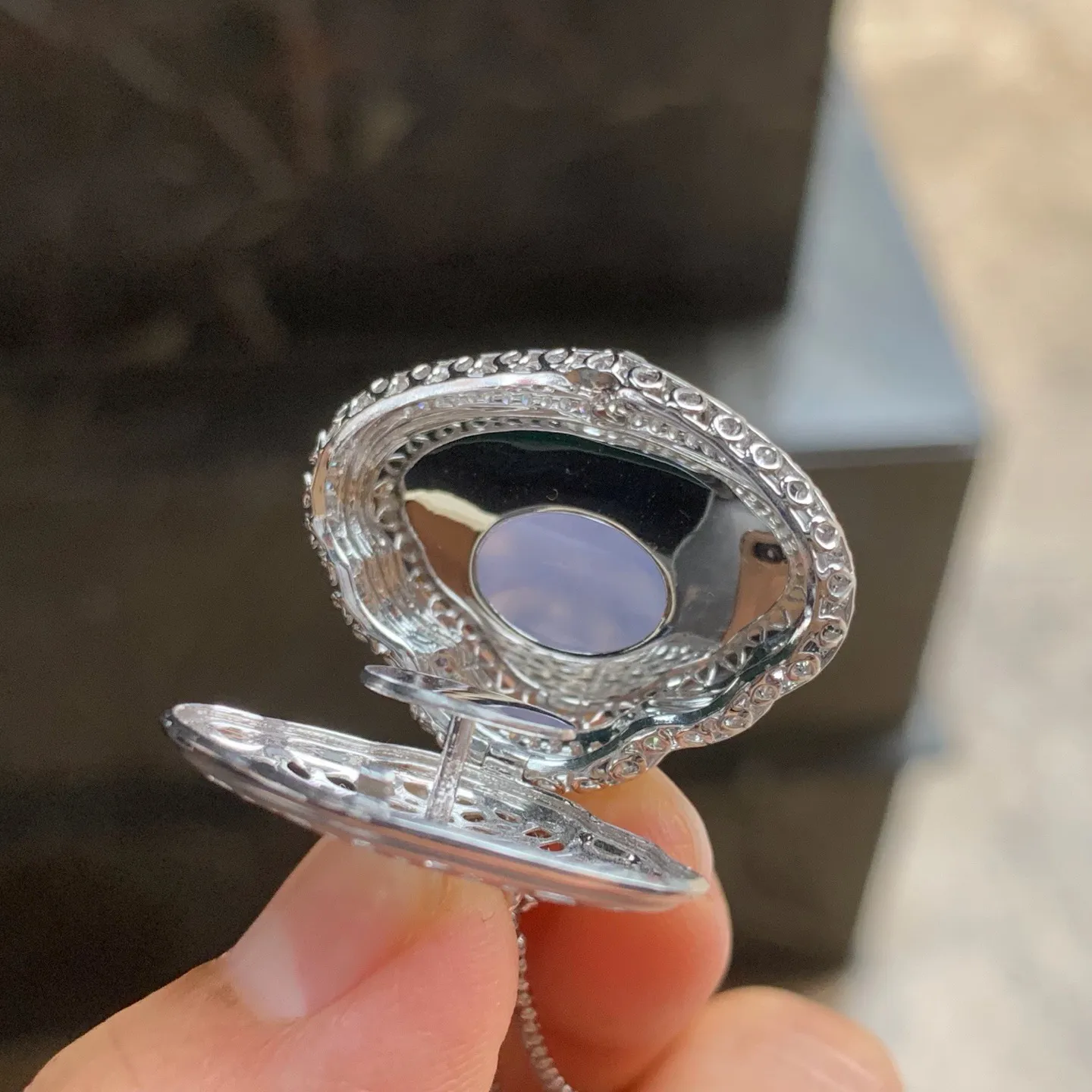 冰春佛公 水润光泽 颜色漂亮 18K金镶嵌