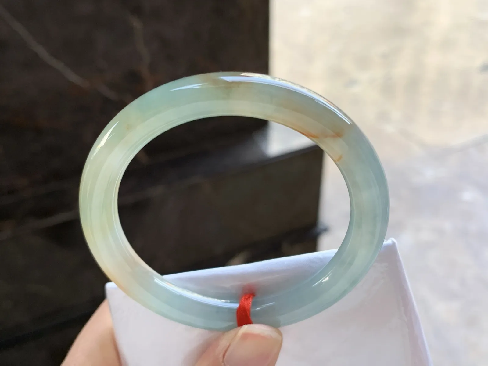 51.5-8.5

黄翡圆条手镯^_^清新 水润