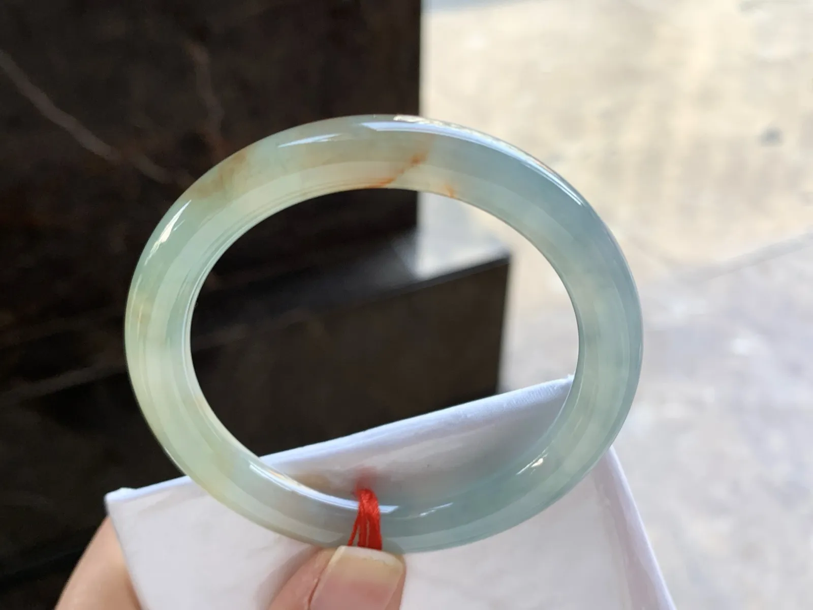 51.5-8.5

黄翡圆条手镯^_^清新 水润