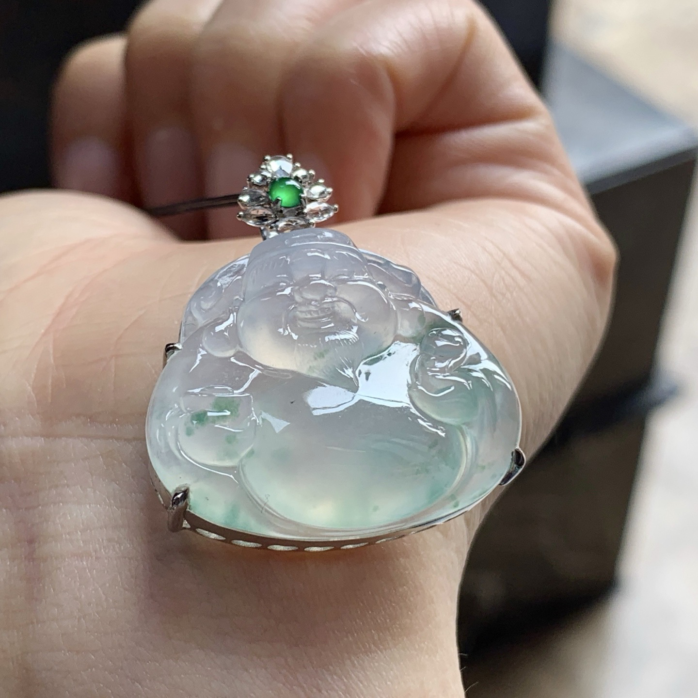 金钻镶嵌冰飘花财神^_^清新