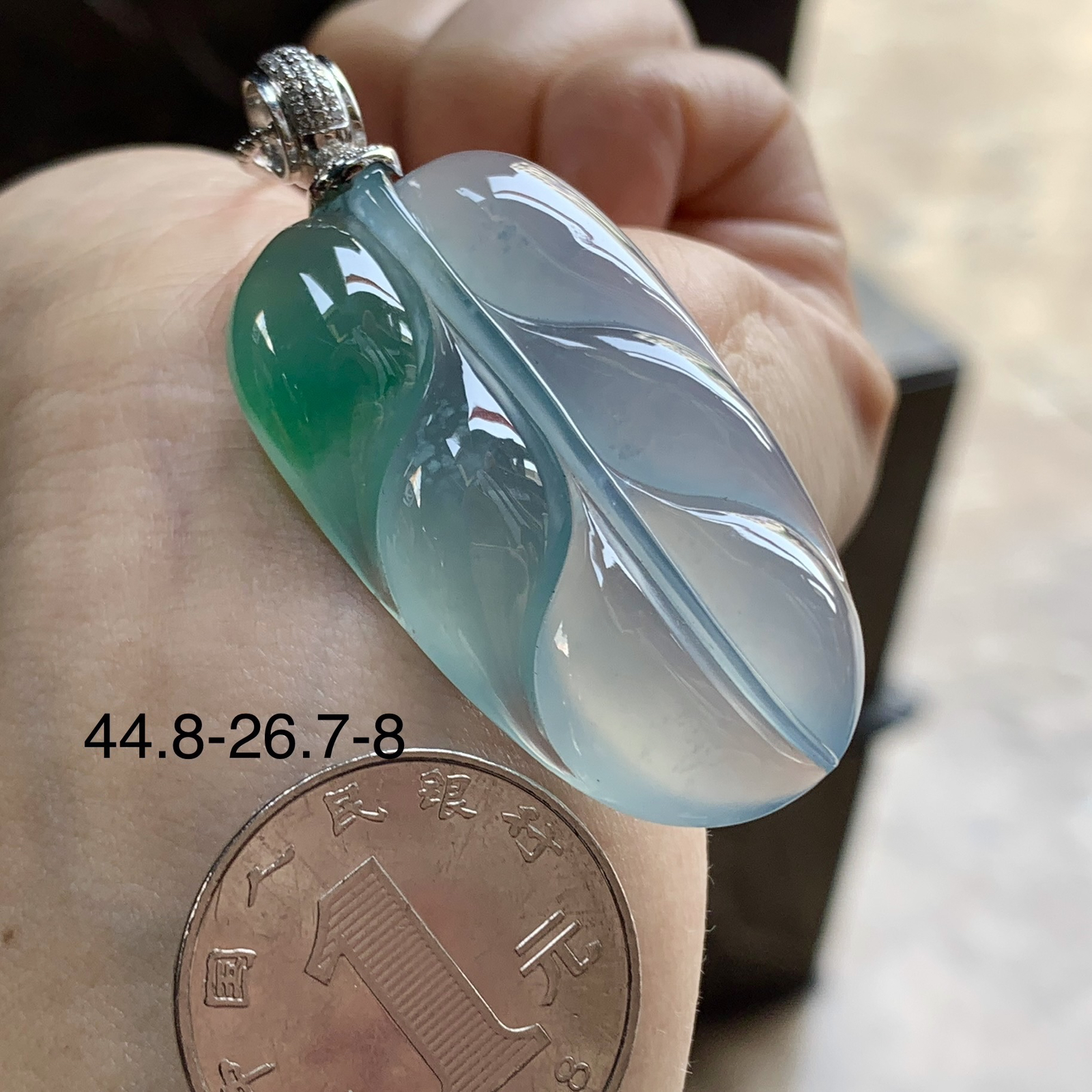 金扣冰紫绿花大叶子^_^厚装 颜色鲜艳