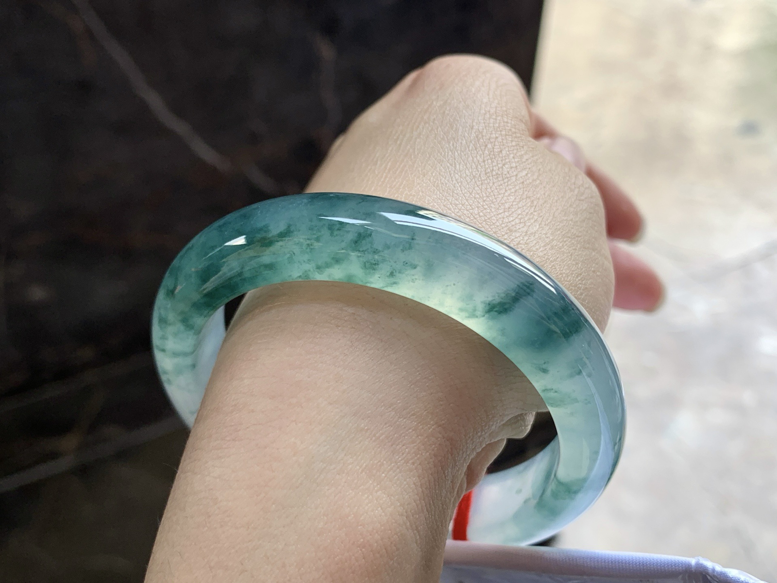 55-12.5-8.5

冰种蓝花手镯^_^飘花浓郁 冰透