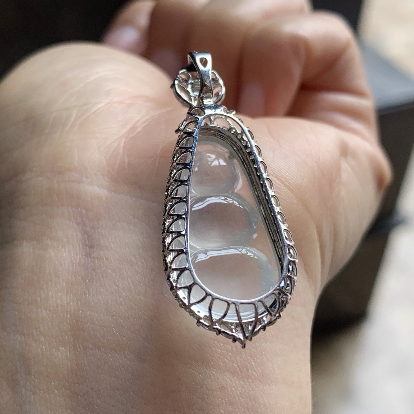 金钻镶嵌冰种豆子^_^清新