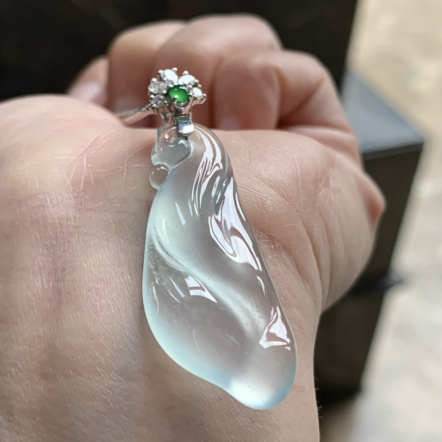 金扣冰晴吊坠^_^透亮 胶感十足