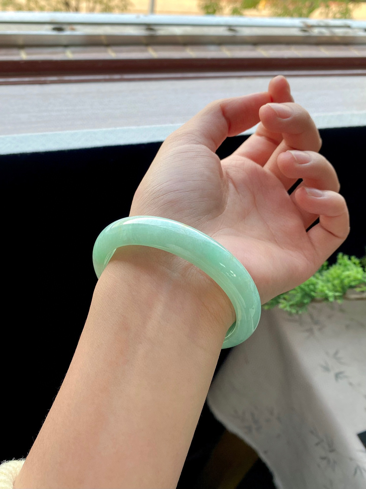 大圈口果绿洒金正圈成品（细纹不扣）

⭕️60-12.5-7.8