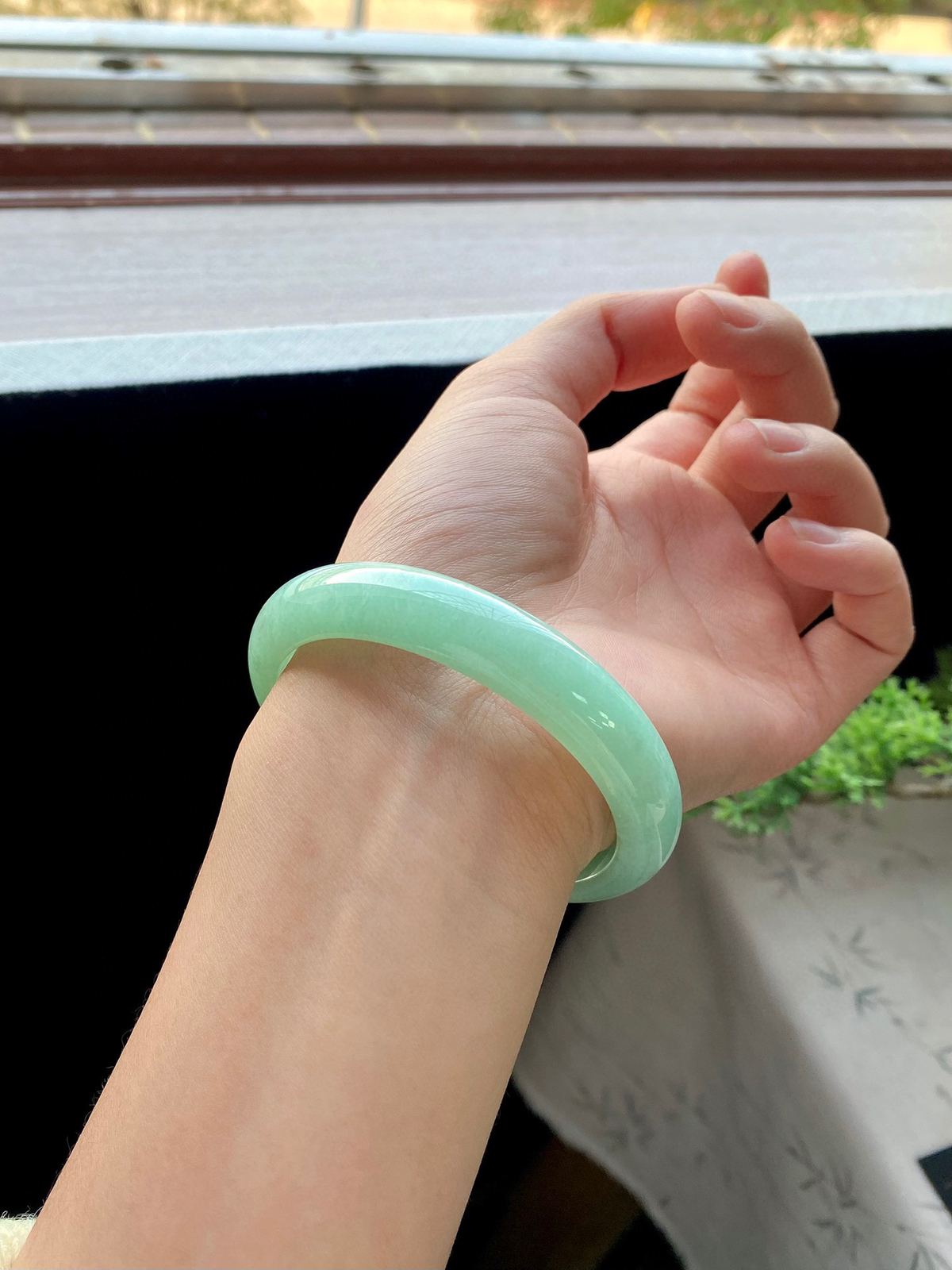 大圈口果绿洒金正圈成品（细纹不扣）

⭕️60-12.5-7.8