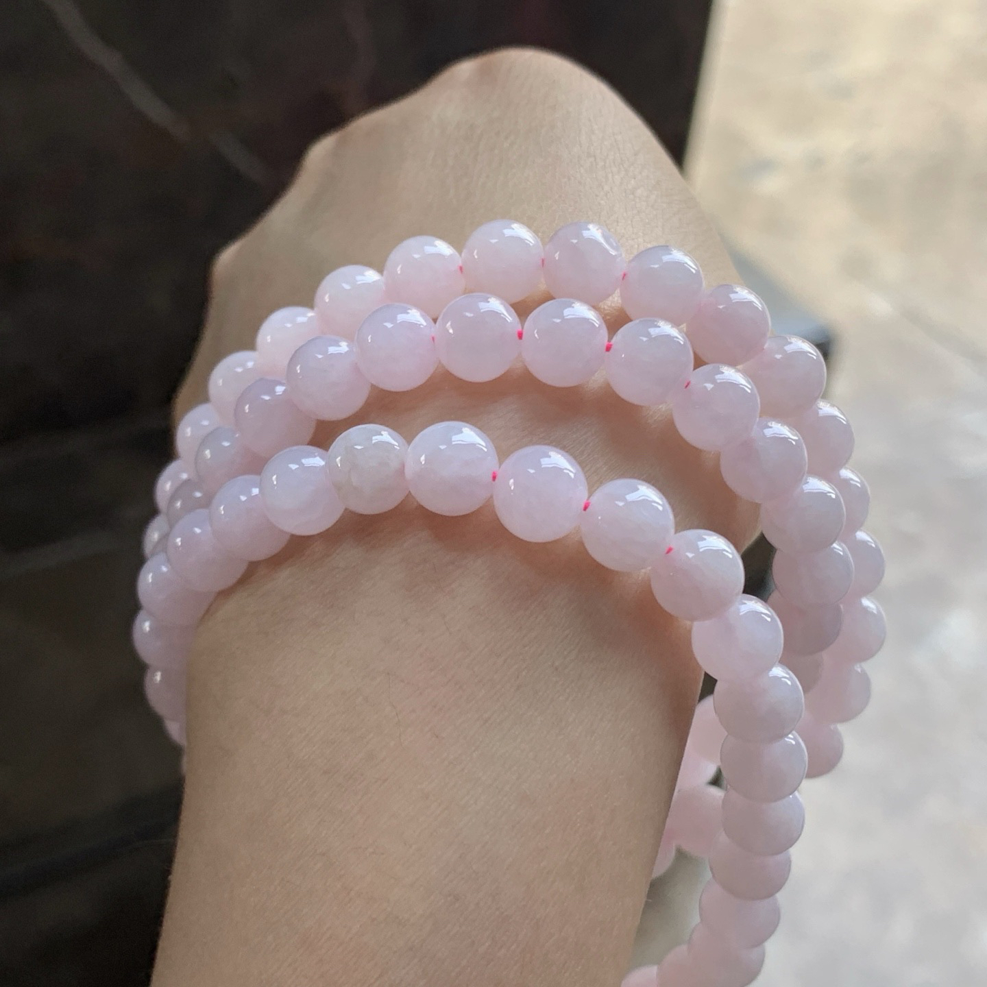 粉紫珠链^_^细腻 好看