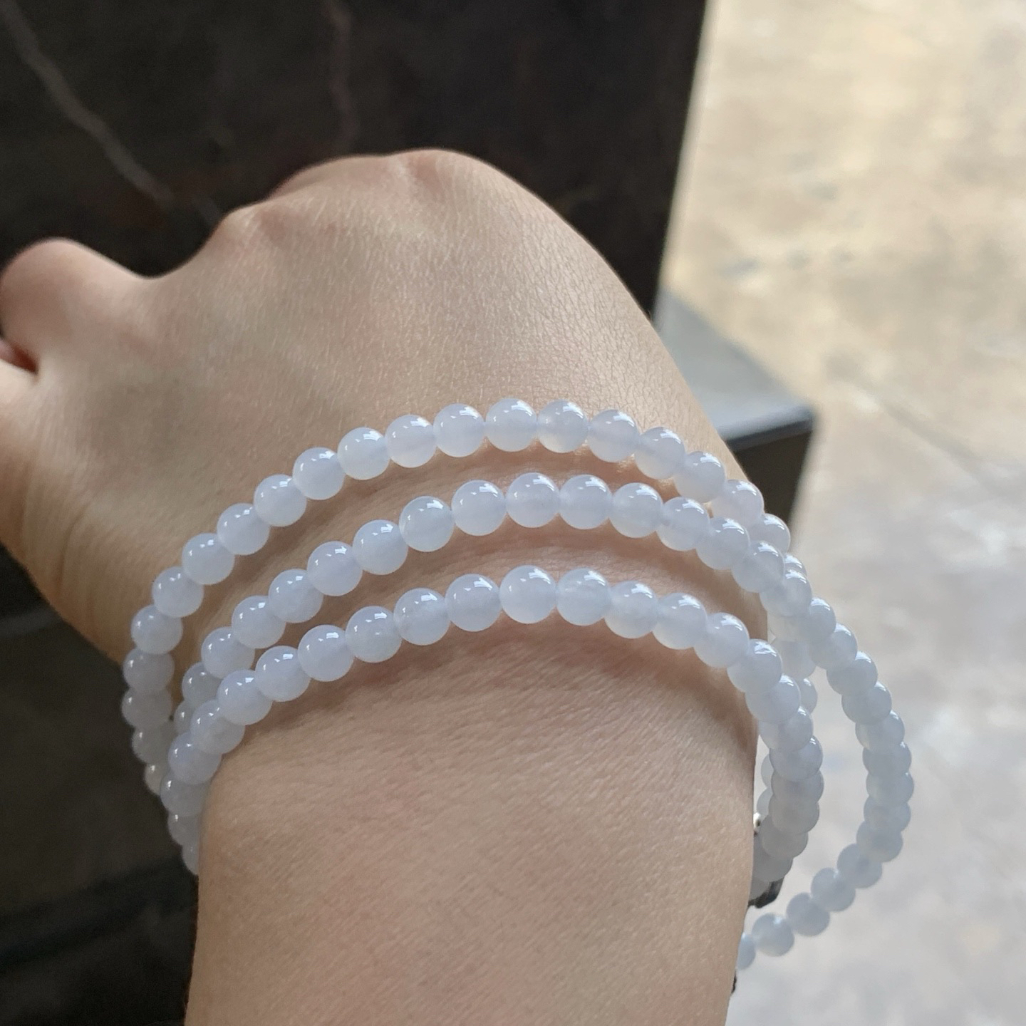 淡底色珠链^_^清新 细腻 干净