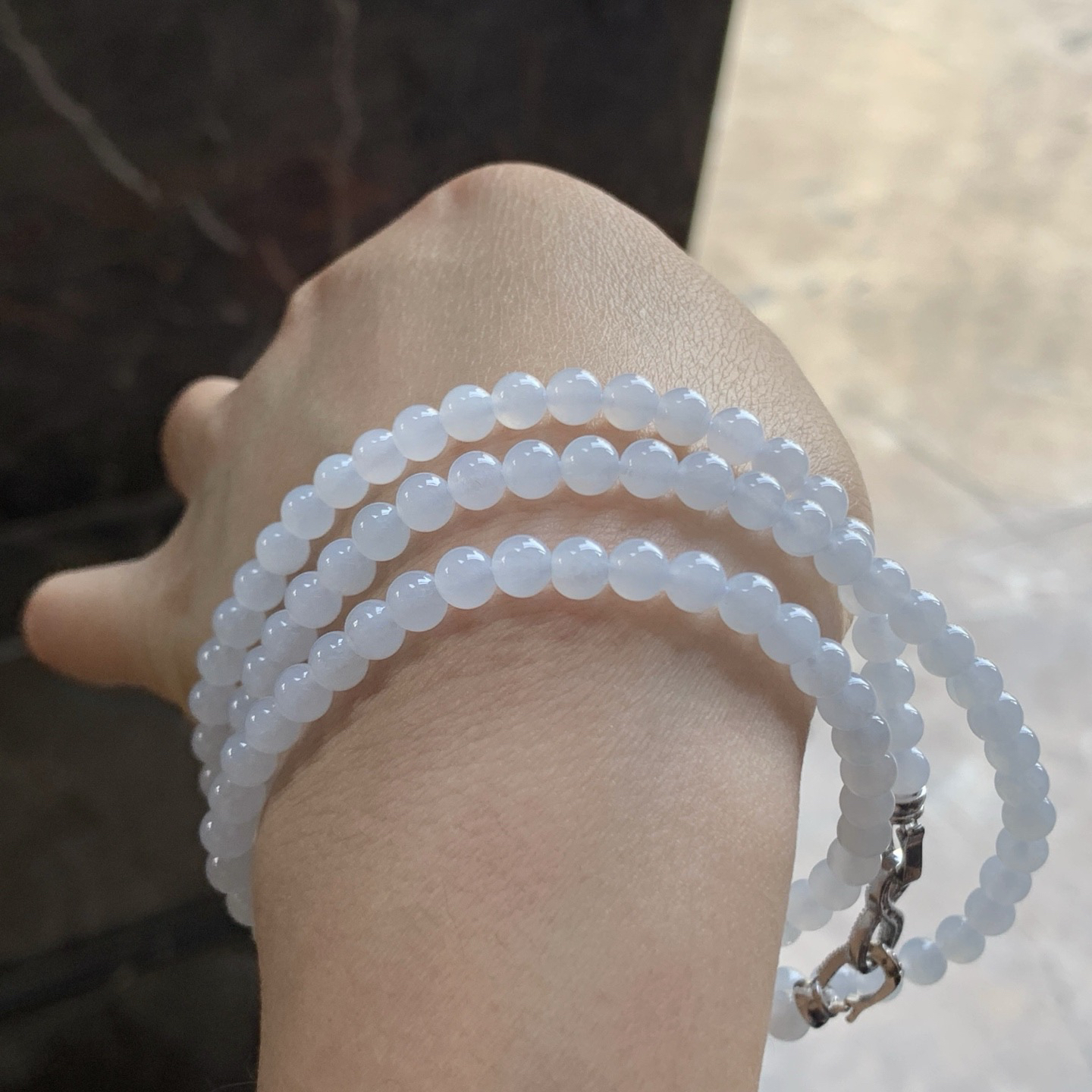 淡底色珠链^_^清新 细腻 干净