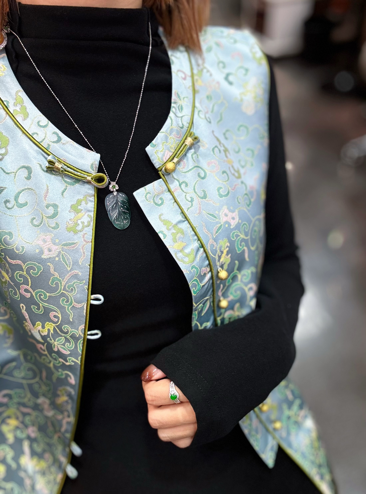 冰晴 飘花 叶子吊坠

18k金扣头