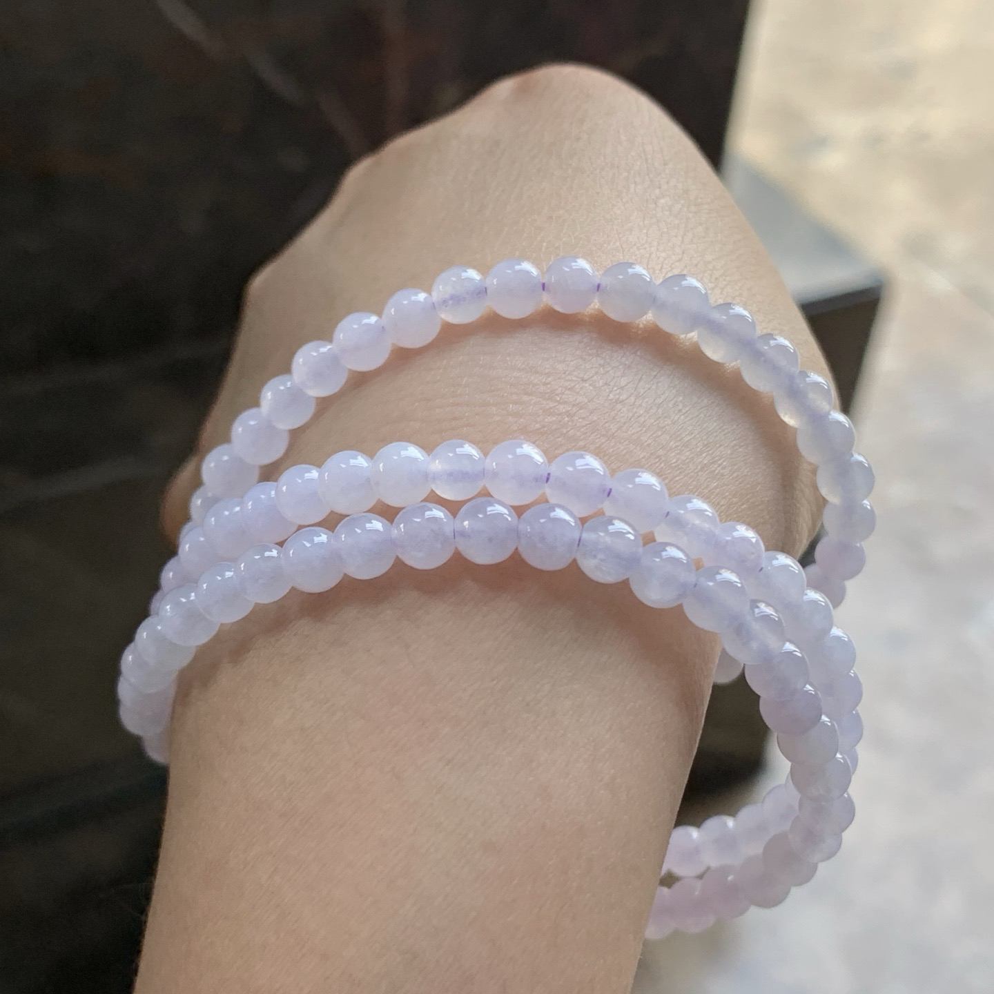 粉紫珠链^_^清新细腻