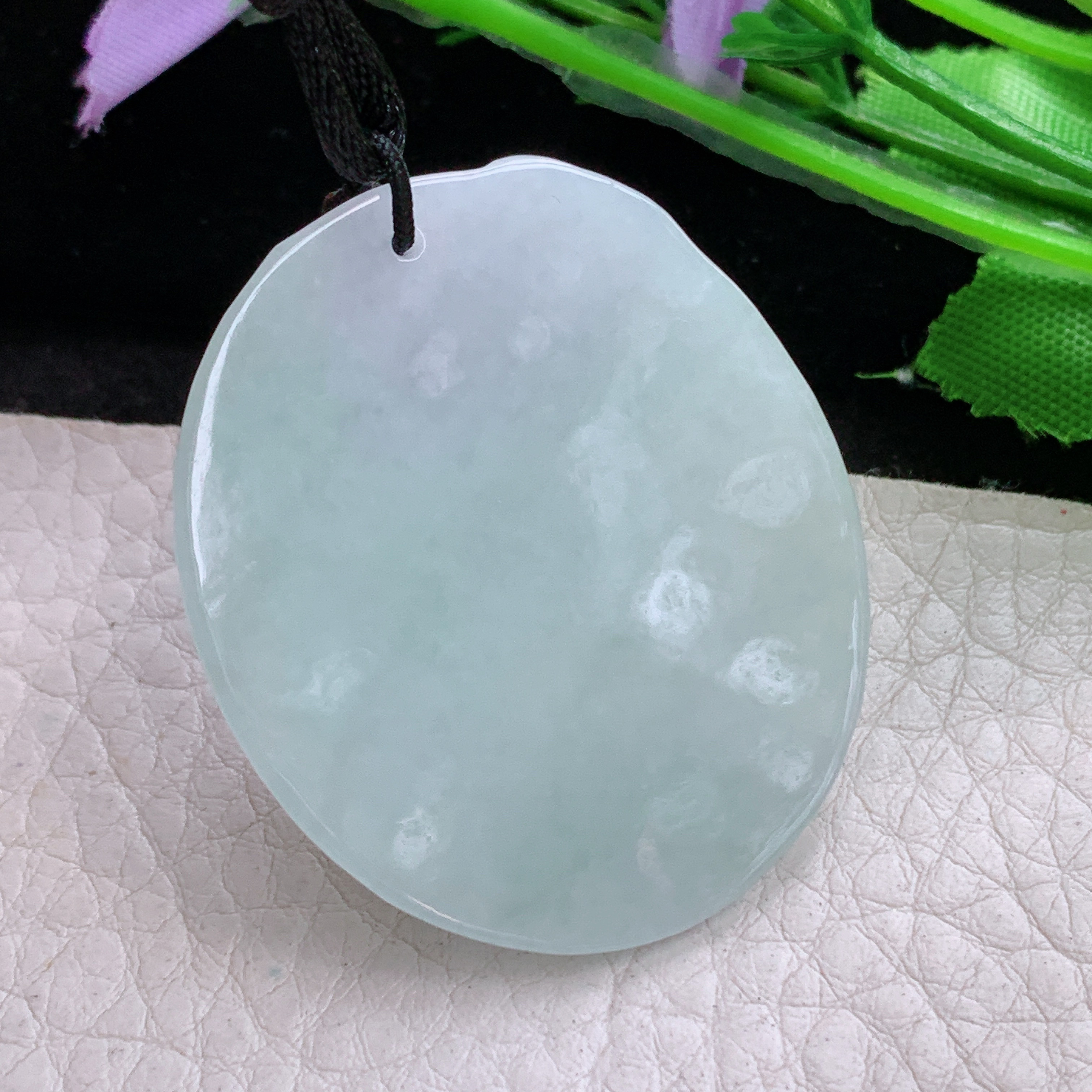 f8实拍42.5*36*5.7缅甸天然翡翠生肖马小吊坠生肖守护神项坠