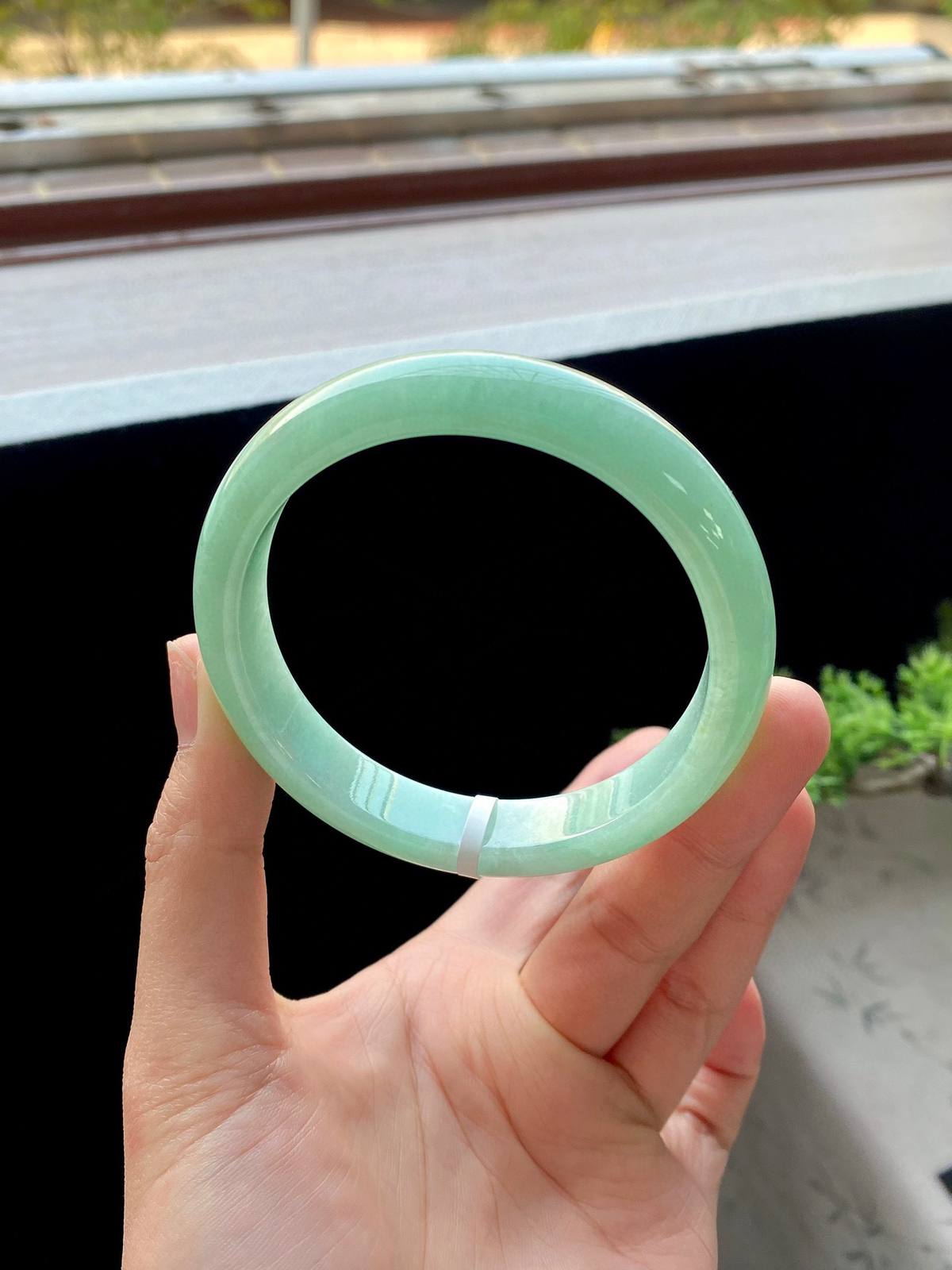 大圈口果绿洒金正圈成品（细纹不扣）

⭕️60-12.5-7.8