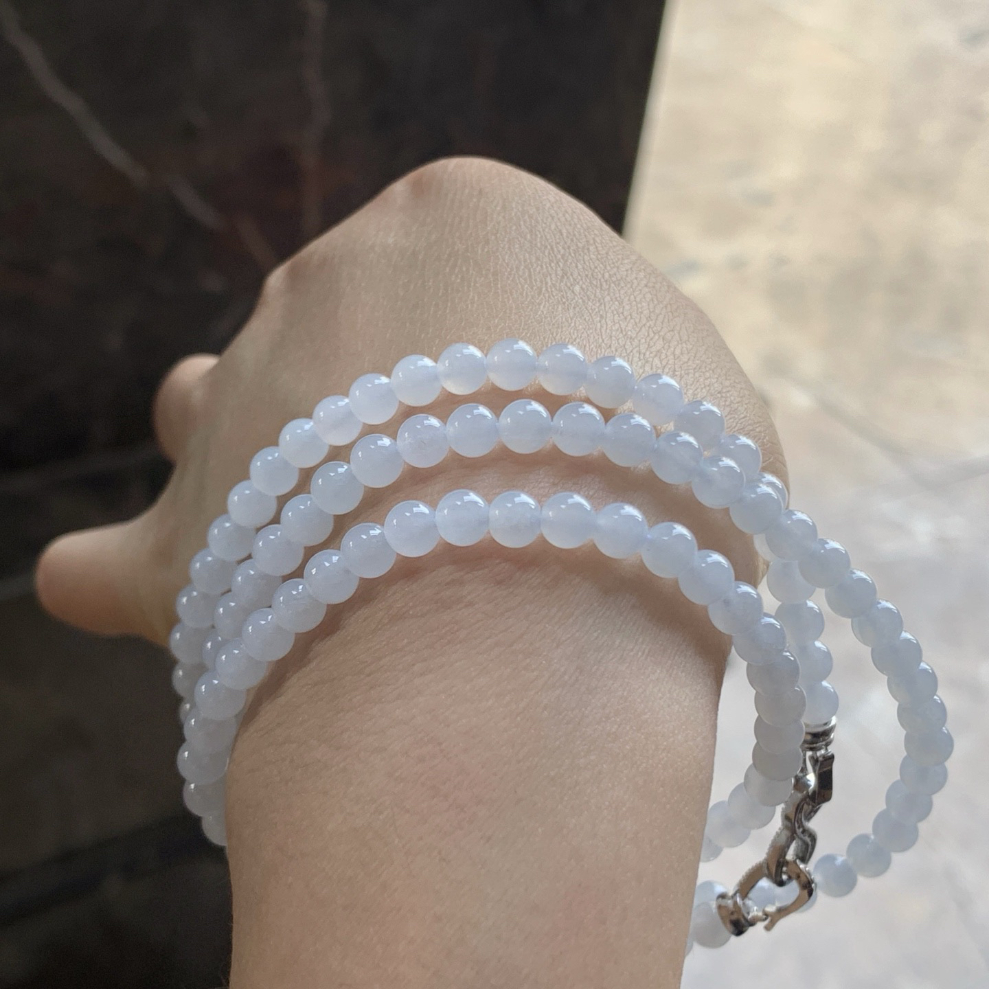 淡底色珠链^_^清新 细腻 干净