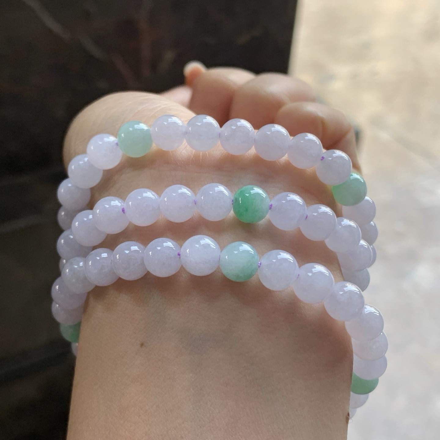 甜甜的珠链^_^清新细腻