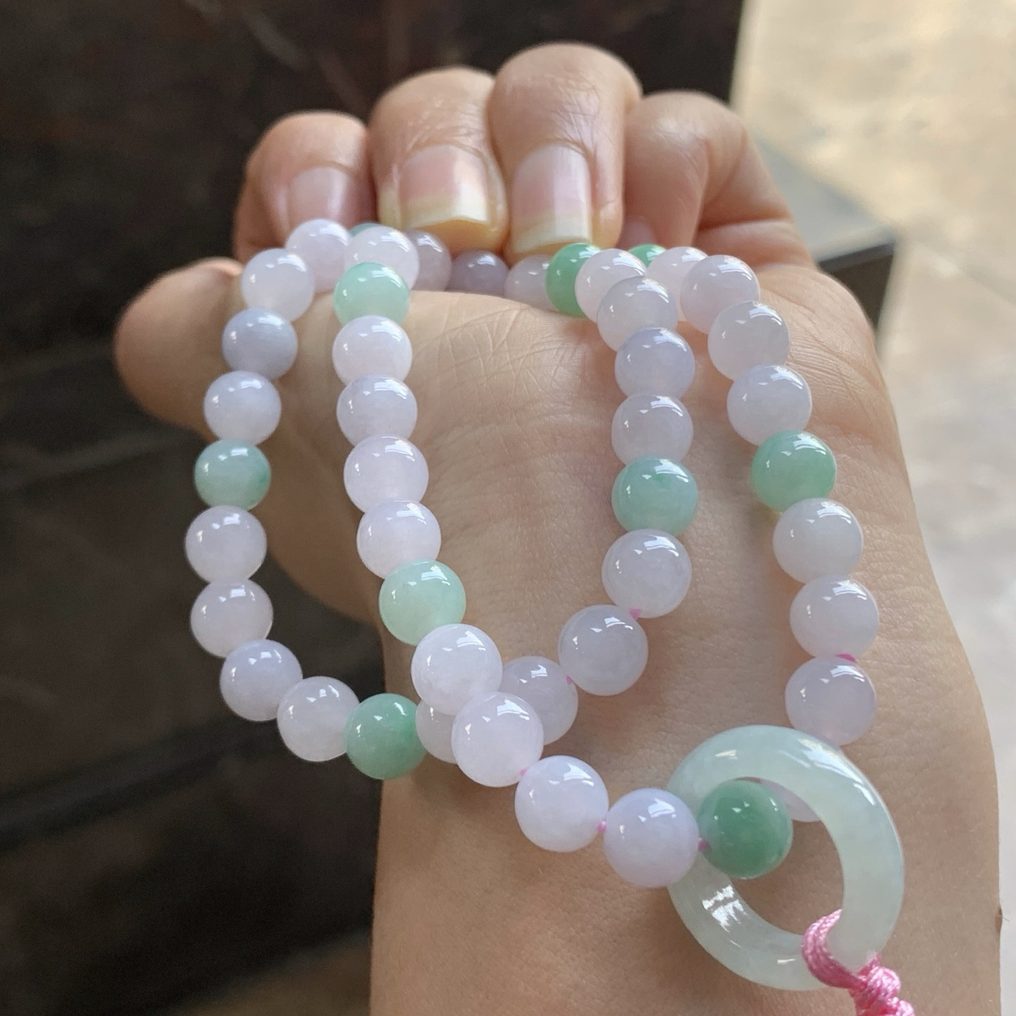 甜甜的珠链^_^清新 2圈短款