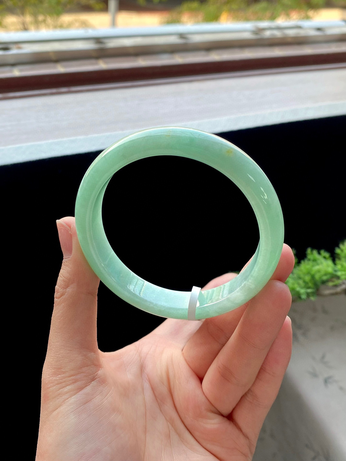 大圈口果绿洒金正圈成品（细纹不扣）

⭕️60-12.5-7.8