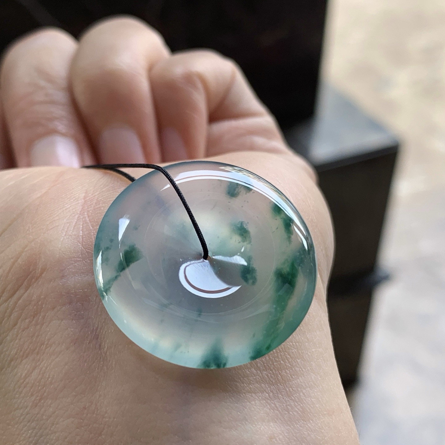 冰绿花平安扣^_^水润