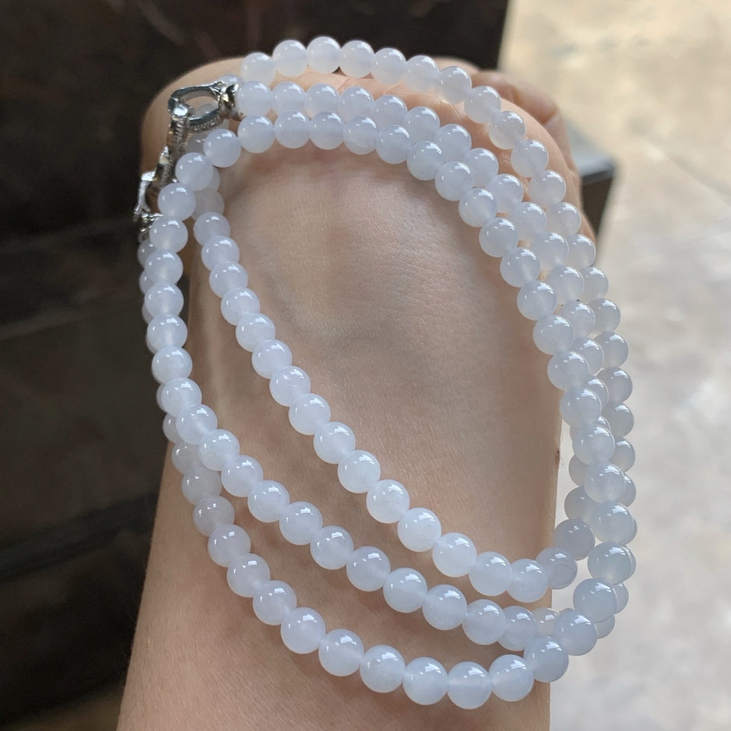 淡底色珠链^_^清新 细腻 干净