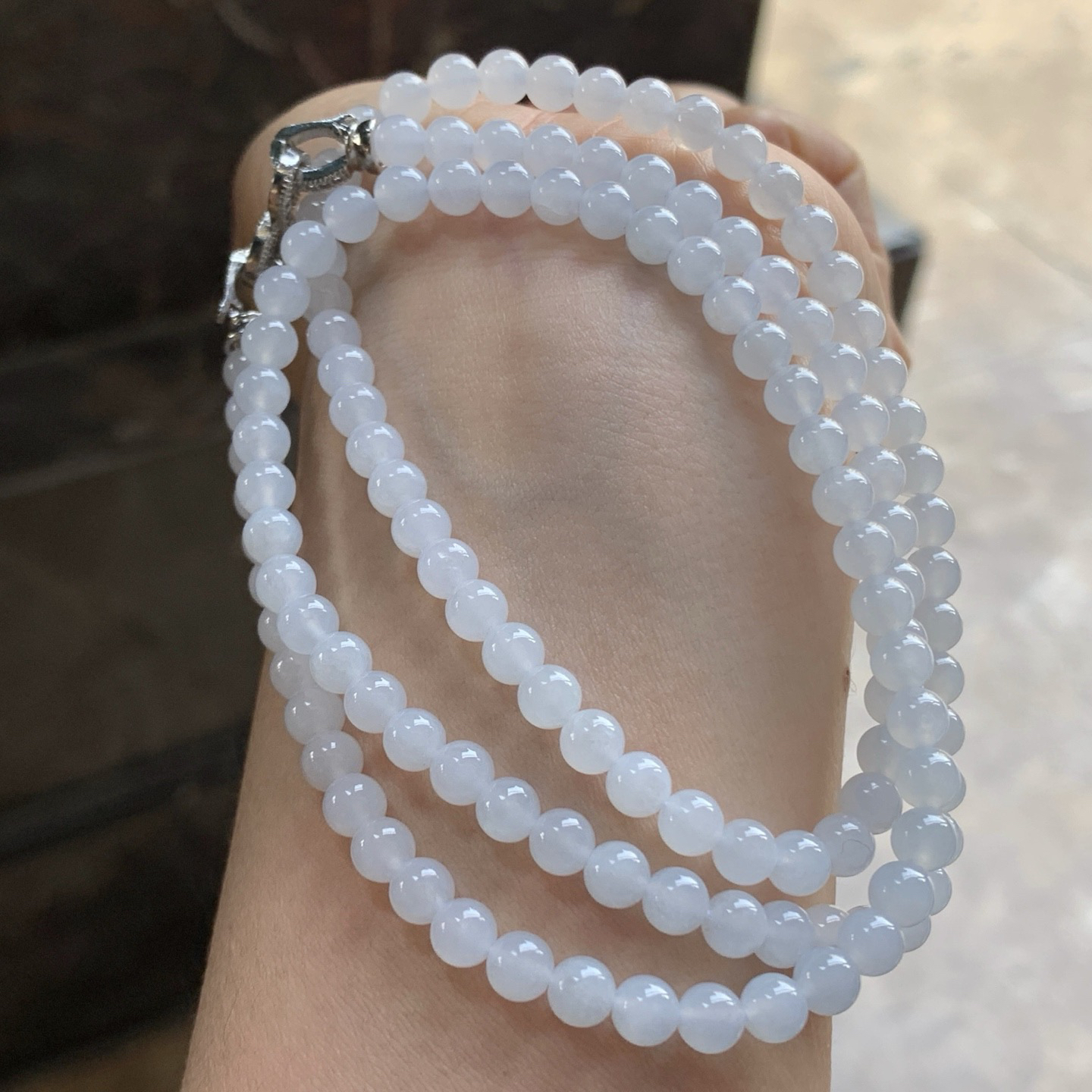 淡底色珠链^_^清新 细腻 干净