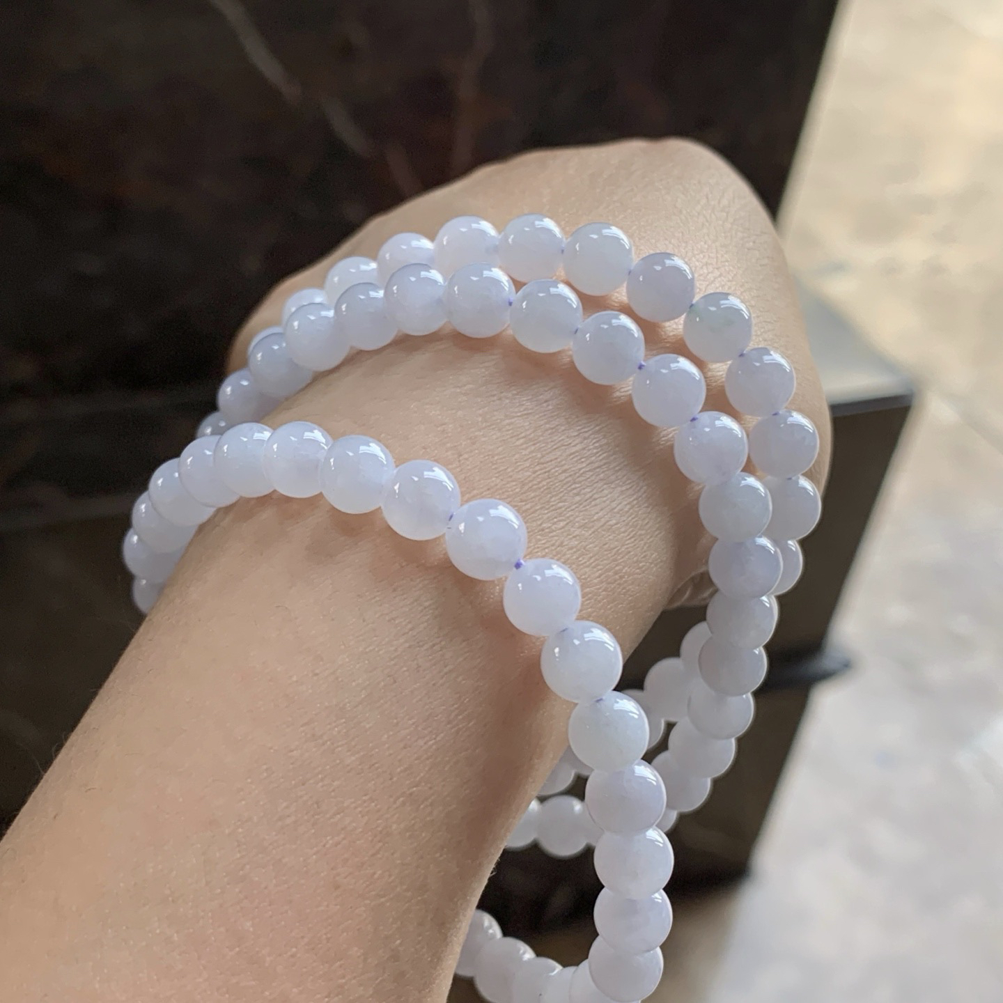 淡紫珠链^_^清新 干净