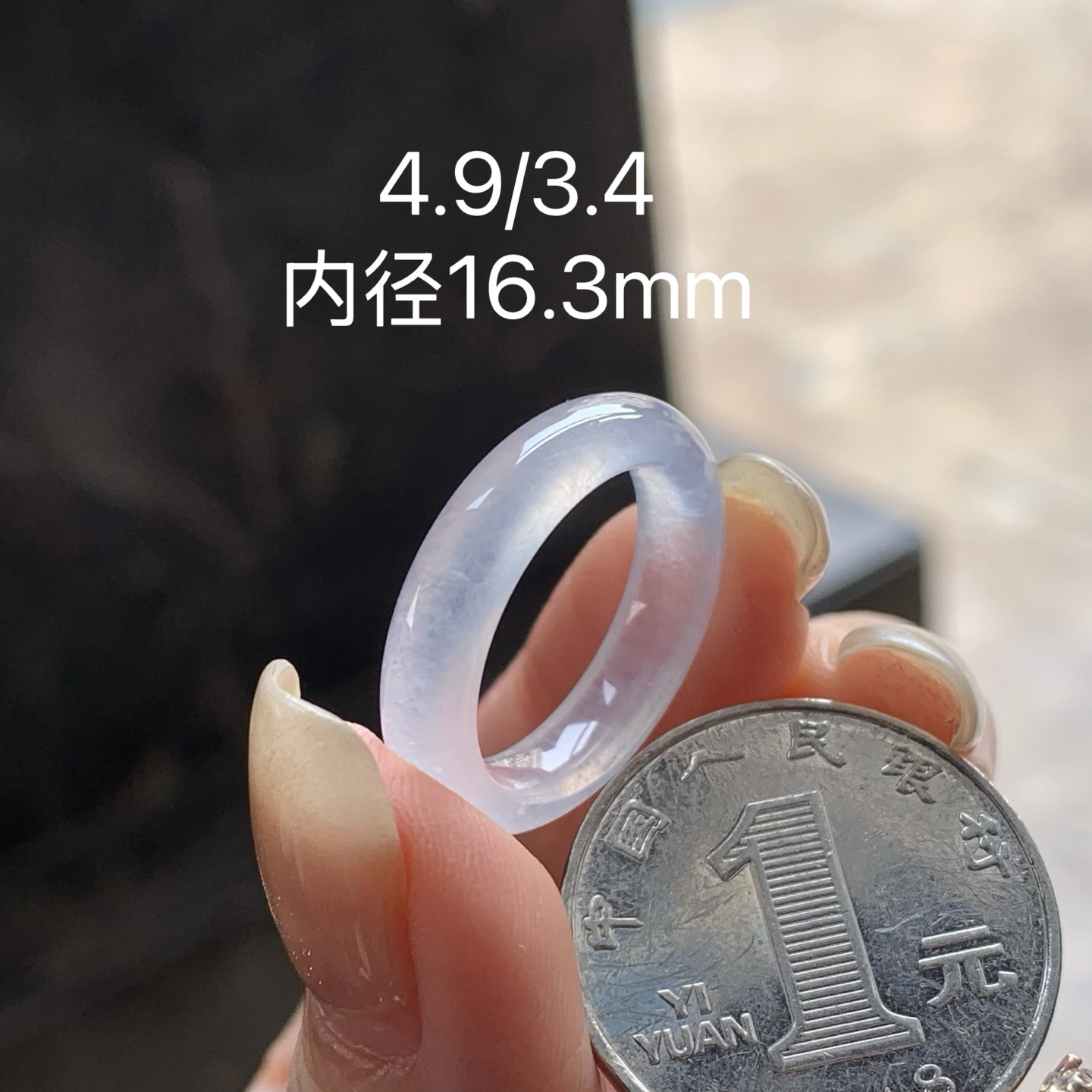 冰种指环
种老水足 清爽冰透