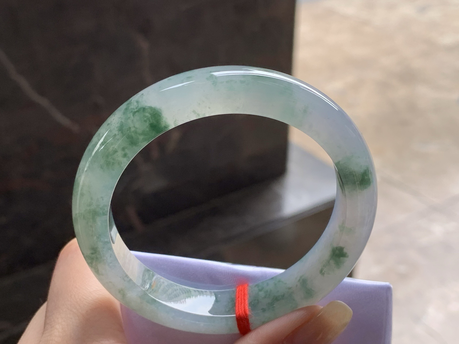 冰飘花手镯
种好清爽 55/11.8/8.2mm