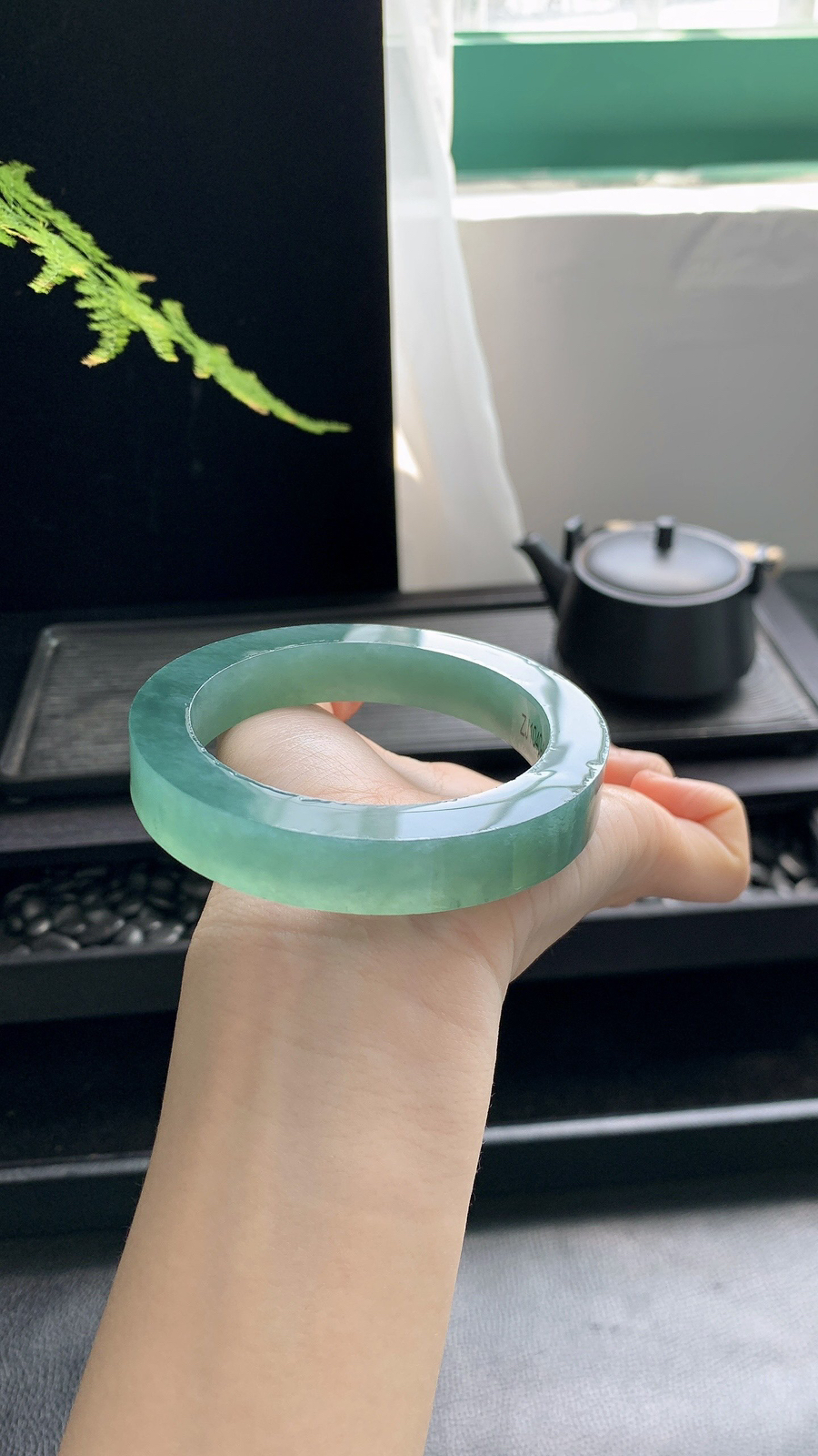 🪴【冰湖水绿镯胚】