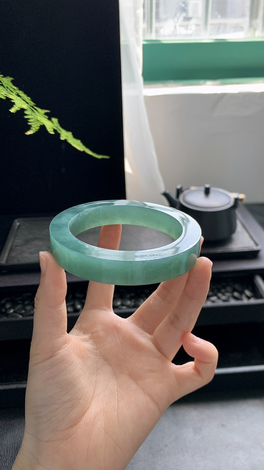 🪴【冰湖水绿镯胚】