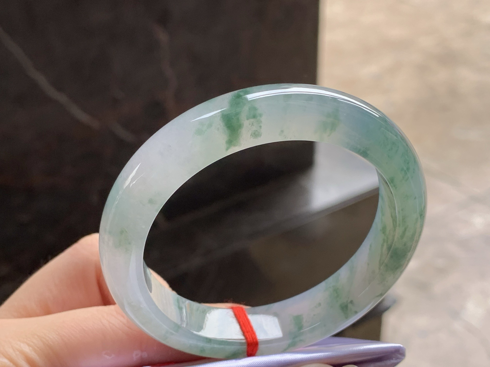 冰飘花手镯
种好清爽 55/11.8/8.2mm